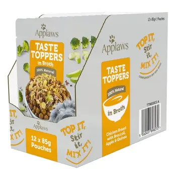 Applaws Taste Toppers Saszetka dla psa - kurczak, brokuł, jabłko i ryż w sosie 85g