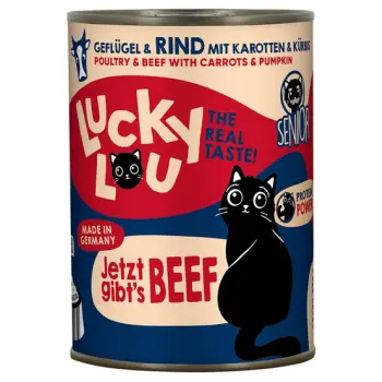 Lucky Lou Lifestage Senior Drób i wołowina puszka 400g