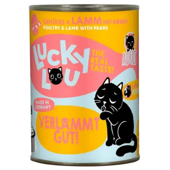 Lucky Lou Lifestage Adult Drób i jagnięcina puszka 400g