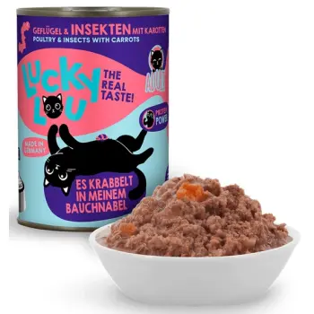 Lucky Lou Lifestage Adult Drób i owady puszka 400g