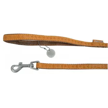 Zolux Smycz Mac Leather 15mm/1.2m Żółta [522015JA]