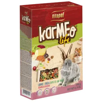 KARMEO LIFE OWOCOWO - WARZYWNY DLA CHOMIKA I KRÓLIKA 340g