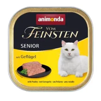 Animonda vom Feinsten Cat Senior z Drobiem tacka 100g