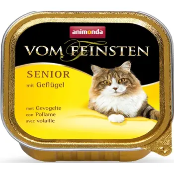 Animonda vom Feinsten Cat Senior z Drobiem tacka 100g