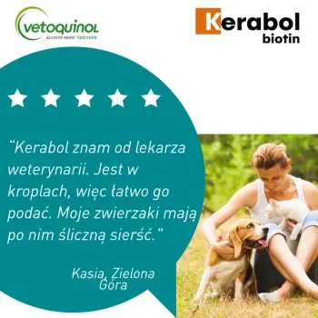 Vetoquinol Biowet Pet Line Kerabol - krople na poprawę sierści 20ml