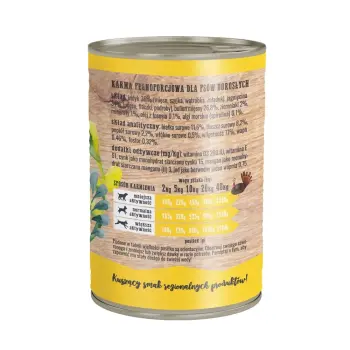 Wiejska Zagroda Indyk z jagnięciną puszka 400g