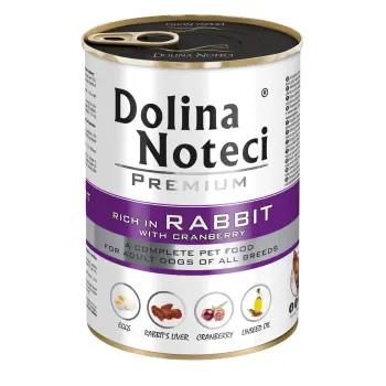 Dolina Noteci Premium bogata w królika z żurawiną 400g