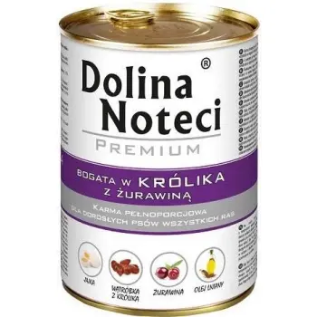 Dolina Noteci Premium bogata w królika z żurawiną 400g
