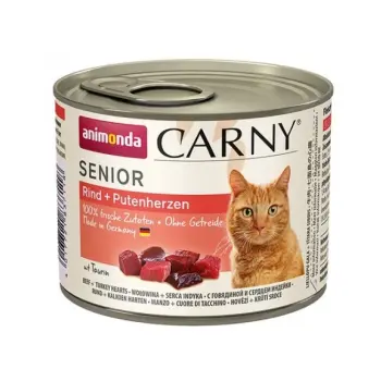 Animonda Cat Carny Senior Wołowina I Serca Indyka 200g