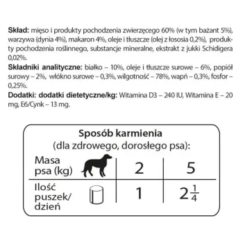 Dolina Noteci Premium Dla Psów Małych Ras Z Bażantem, Dynią I Makaronem 185g