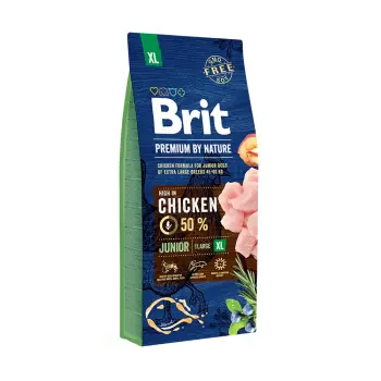 Brit Premium By Nature Junior XL Z Kurczakiem 15kg