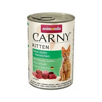 Animonda Cat Carny Kitten Wołowina, Kurczak + Królik 400g
