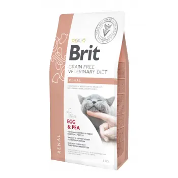 Brit Grain Free Veterinary Diet Cat Renal Jajko Z Groszkiem 5kg