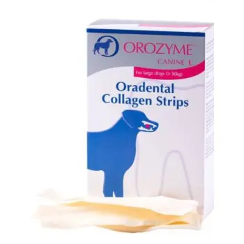 Orozyme Oradental Collagen Strips Kolagenowe Płatki Czyszczące Dla Psa L 141g