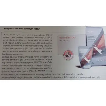 TROVET UCD Urinary Calm Diet Dla Kota 3kg