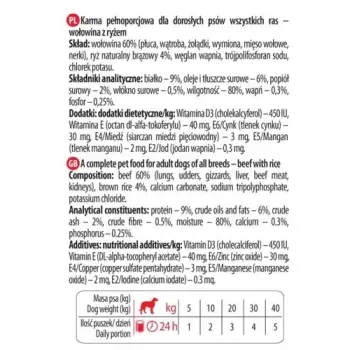 Dolina Noteci Premium Pure Wołowina Z Ryżem Brązowym 800g