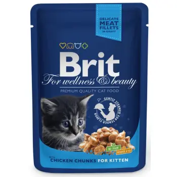 Brit Premium Kitten Dla Kociąt Z Kurczakiem W Sosie 100g