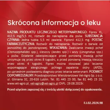 Vet-Agro Fiprex XL 5,5ml