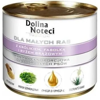 Dolina Noteci Premium Dla Psów Małych Ras Z Królikiem, Fasolką I Ryżem 185g