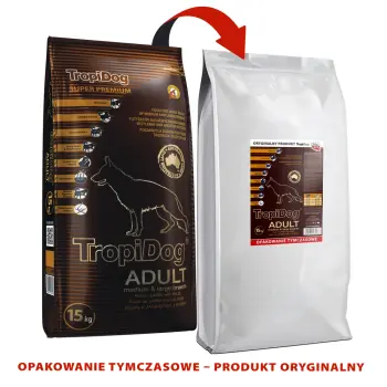 Tropidog Super Premium Adult Medium & Large Breed Jagnięcina Z Ryżem 15kg