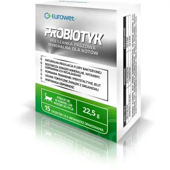 Eurowet Probiotyk W Saszetkach Dla Kotów 15x1,5g