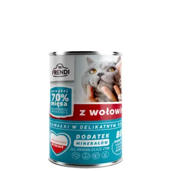 Frendi Kawałki W Delikatnym Sosie Z Wołowiną 400g