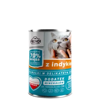 Frendi Kawałki W Delikatnym Sosie Z Indykiem 400g