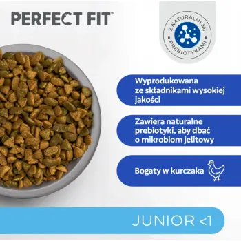 Perfect Fit™ - sucha karma pełnoporcjowa dla kociąt poniżej 1 roku, bogata w kurczaka 7kg
