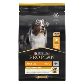 Purina Pro Plan Adult Light Optiweight Sterilised, kurczak i ryż 3kg