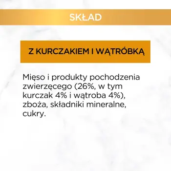 Purina Gourmet Gold kurczak/ wątróbka w sosie 85g