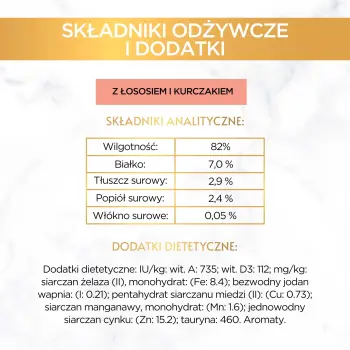 Purina Gourmet Gold łosoś/ kurczak w sosie 85g