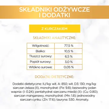 Purina Gourmet Gold mus z kurczakiem 85g