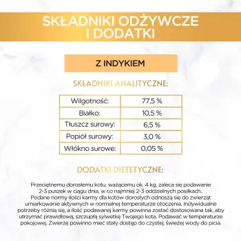 Purina Gourmet Gold mus z indykiem 85g