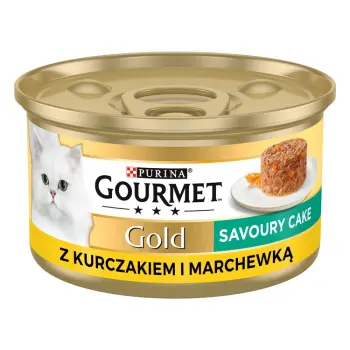 Purina Gourmet Gold Savoury Cake z kurczakiem i marchewką 85g
