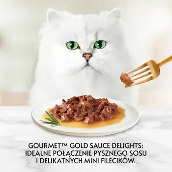 Purina Gourmet Gold Sauce Delight z wołowiną 85g