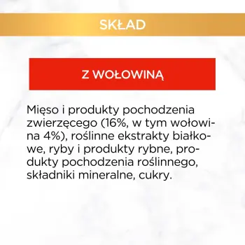 Purina Gourmet Gold Sauce Delight z wołowiną 85g