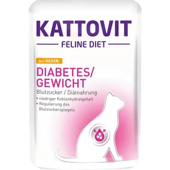 Kattovit Feline Diet Diabetes kurczak saszetka 85g