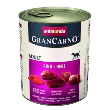 Animonda GranCarno Adult Rind Herz Wołowina + Serca puszka 800g