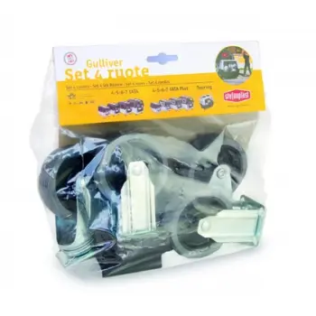Stefanplast Zestaw 4 kółek do transportera Gulliver IATA 4, 5, 6, 7 [96328]
