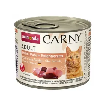 Animonda Carny Adult Kurczak, Indyk + Kacze serca puszka 200g