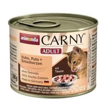Animonda Carny Adult Kurczak, Indyk + Kacze serca puszka 200g