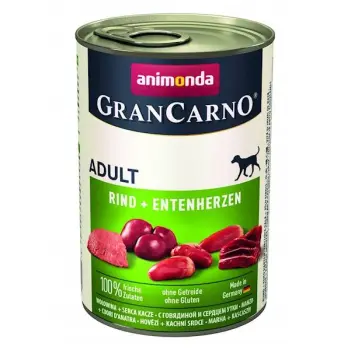 Animonda GranCarno Adult Rind Entenherzen Wołowina + Serca kacze puszka 400g