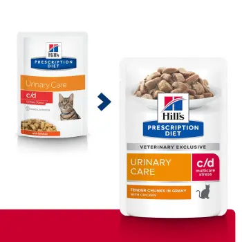 Hill's Prescription Diet c/d Feline Urinary Stress z kurczakiem saszetka 85g