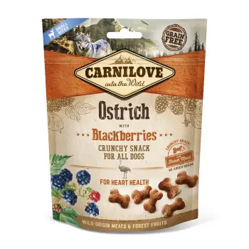Carnilove Dog Snack Fresh Crunchy Ostrich+Blackberries 200g