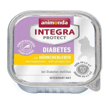 Animonda Integra Protect Diabetes dla kota - z wątróbką kurczaka tacka 100g