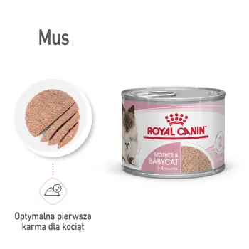 Royal Canin Mother & Babycat Instinctive Mousse karma mokra - mus dla kociąt i kotek karmiących puszka 195g