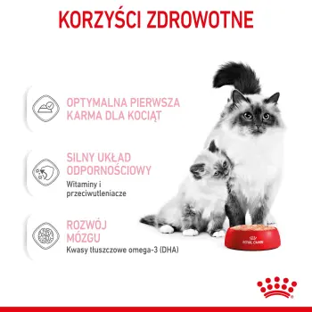 Royal Canin Mother & Babycat Instinctive Mousse karma mokra - mus dla kociąt i kotek karmiących puszka 195g