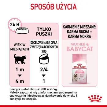 Royal Canin Mother & Babycat Instinctive Mousse karma mokra - mus dla kociąt i kotek karmiących puszka 195g