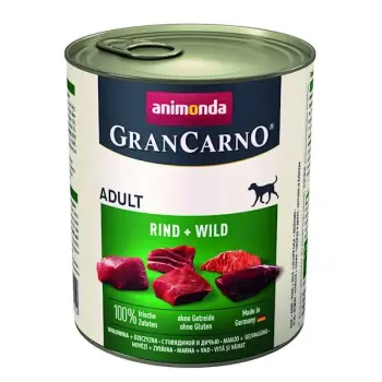Animonda GranCarno Adult Rind Wild Wołowina + Dziczyzna puszka 800g