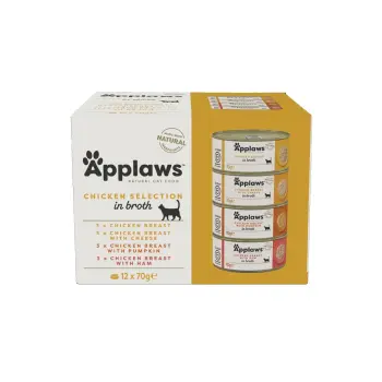 Applaws puszki dla kota Multipack Chicken 12x70g